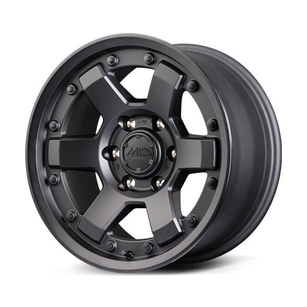マルカサービス MIDオフロード M6 アルミホイール4本セット 17x8.5J 6H