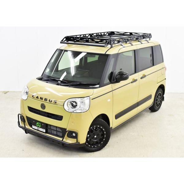 HARDCARGOからムーヴキャンバス用アウトドアキャリアの登場！可愛いイメージが強いムーヴキャンバスをジェンダーレスなカッコいいデザインで仕上げました！［商品詳細］・様々なオプションパーツに対応・スチール製パウダーコート仕上げ・安心の国内...