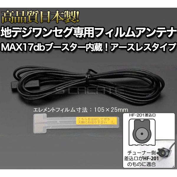 カロッツェリア　ケンウッド　純正フィルムアンテナセット 　HF201 地デジ・ワンセグ対応 フィルムアンテナ+4mコードセット HF201