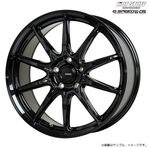 ジー・スピード G-05 ホイール1本 18x8.0J 5H 114.3 +42 メタリックブラック(MB) / 18インチ ホットスタッフ HOT STUFF G-SPEED G05