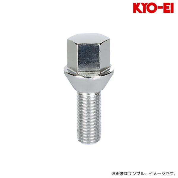 協永産業 ラグボルト 60°テーパー座 17HEX M12×P1.5 28mm 1pc クロームメッキ / Lug Bolt for Import Car (301-17) KYO-EI