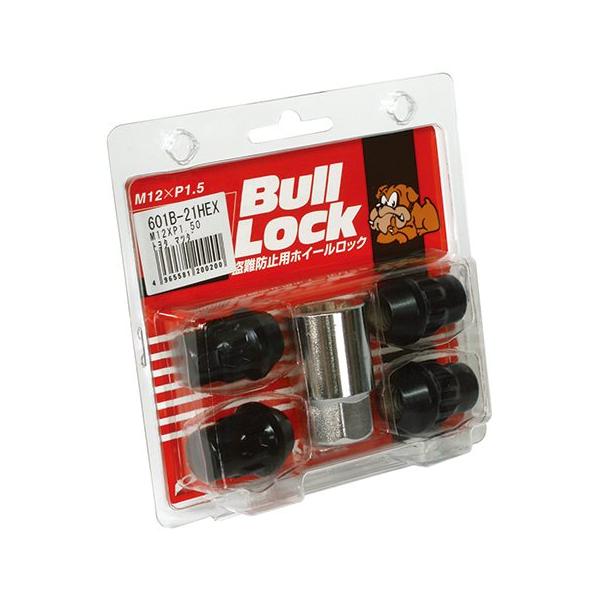 他サイト： 協永産業 ブルロック ロックナット 袋タイプ 21HEX M12×P1.5 4pcs ブラック / Bull Lock (601B) KYO-EIの商品画像