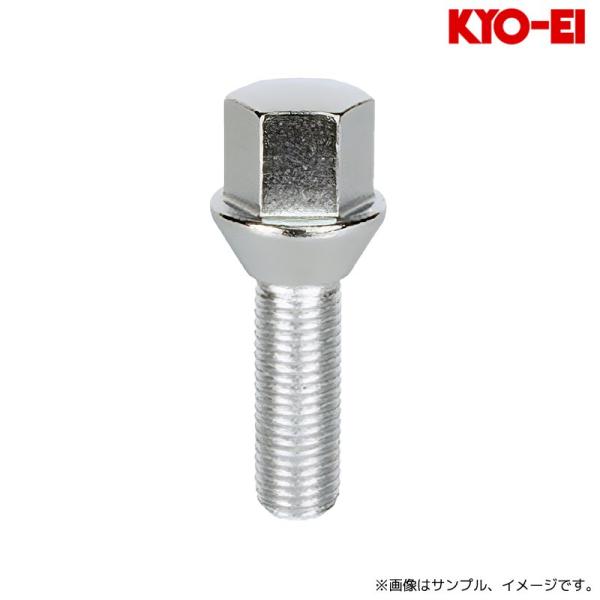 協永産業 ラグボルト 60°テーパー座 17HEX M12×P1.5 35mm 1pc クロームメッキ / Lug Bolt for Import Car (F301-L) KYO-EI