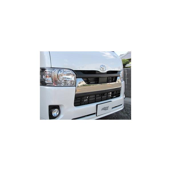 ハイエース200系 6-8型 フロントグリルガーニッシュ アッパー : エス