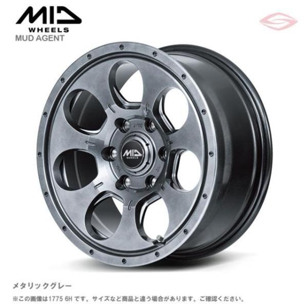 マルカサービス MIDホイールズ マッドエージェント ホイール1本 15x6