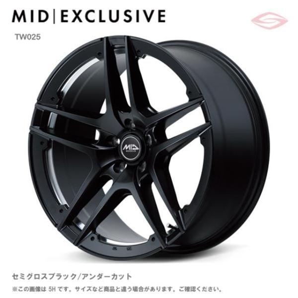 マルカサービス MIDホイールズ TW025 ホイール1本 20x8.5J 5H 114.3 +
