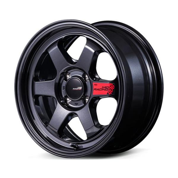 アルミマルチホイール16インチ マルカサービス MIDレーシング R06 ホイール1本 16x7.0J 4H 100 +35