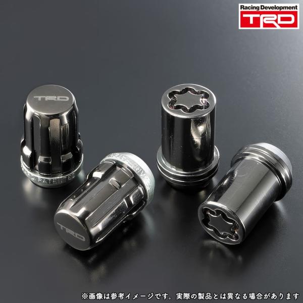 TRD セキュリティロックナットセット M12xP1.5(テーパー座) 20個入り(セキュリティロックナットx4個/TRDロゴ入りラグナットx16個) / MS212-00008