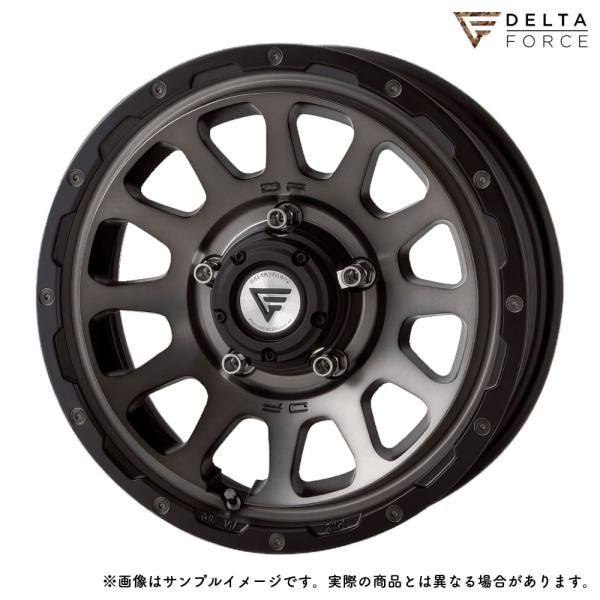 デルタフォース オーバル 16x6.0J 5H 139.7 -5 マットスモークポリッシュ (MSP) / 16インチ ホイール1本 DELTA FORCE OVAL