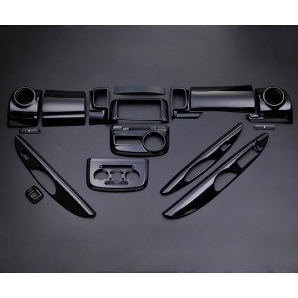 タント / タント カスタム L375/385系 ピアノブラック 16ピース 3D立体 インテリアパネル 高品質 / フェガーリ FEGGARI