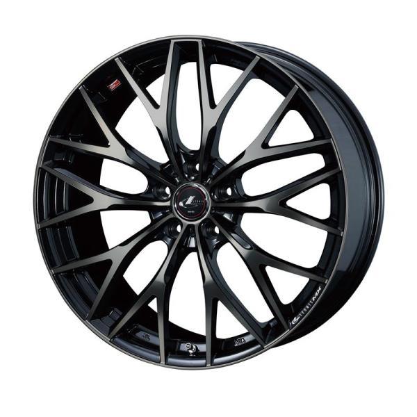 個人宅直送可 レオニスMX アルミホイール1本 18x7.0J 5H 100 47 パール
