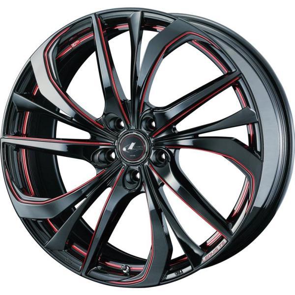 個人宅直送可 レオニスTE ホイール1本 17x7.0 5H 114.3 +42 ブラック