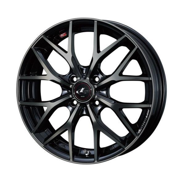 激安レオニスモデリスタオプションブラックホイール WEDS（ウェッズ） 個人宅直送可 レオニスMX 16x6.0 4H 100 +50 パール