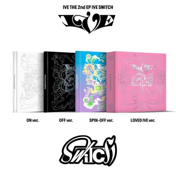 IVE EP Album Vol. 2 - IVE SWITCH【アルバム仕様】基本アルバム（フォトブック）（ON ver. / OFF ver. / SPIN-OFF ver.）- HARD COVER PHOTO BOOK: 175x1...