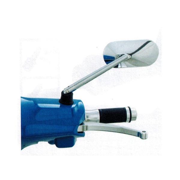 AGILA カスタムミラー楕円型のミラーとなります。ステム（柄）の部分は角度調整が可能です。色はブラックとシルバー！　左右両側対応です♪商品は1ヶの値段です。対象モデル：ベスパET/LX/LXV/S/GTS/プリマベーラ/スプリントシリーズ...