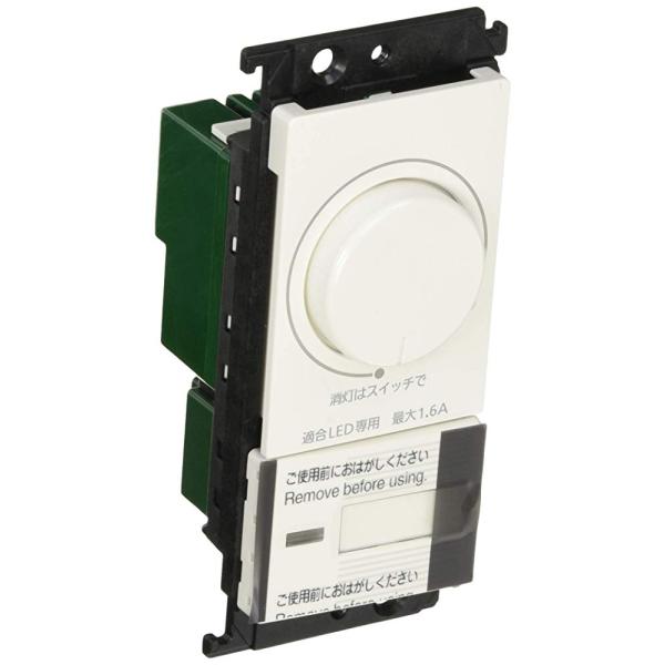他サイト： パナソニック(Panasonic) コスモシリーズワイド21 LED埋込調光スイッチC ほたるスイッチC #O ホワイト WTC57521Wの商品画像