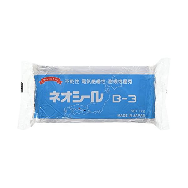 日東化成 不乾性 電気絶縁性パテ ネオシール ダークグレー 1kg B-3