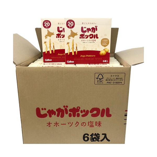 カルビー（Calbee） ポテトファーム じゃがポックル （18g×6袋）24箱