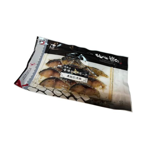 国産の真さばをナラと桜のチップで香り豊かにスモークして黒胡椒でスパイシーに仕上げました。しっとりとした仕上がりはワインやビールによく合います。化学調味料や保存料は使用しておりません。無添加にこだわって造られたNSニッセイの海産物。鮮度のいい...