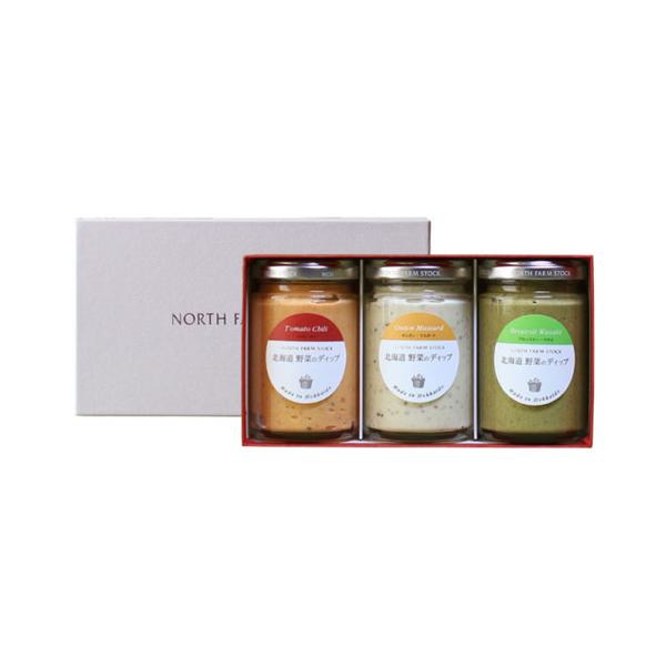 贈り物としてぴったりなNorh Farm Stockのギフトセット。専用の包装、手提げ袋をご希望の方は商品ページ内の【オプション】からお選びください。■セット内容■オニオンマスタード：全国的にも有名なシャキシャキした食感と甘味が特徴の岩見沢...