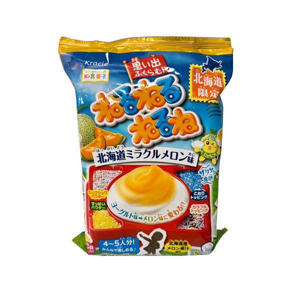 北海道限定　ねるねるねるね　北海道ミラクルメロン味　67g(4〜5人分) 　知育菓子　おやつ　お菓子　駄菓子