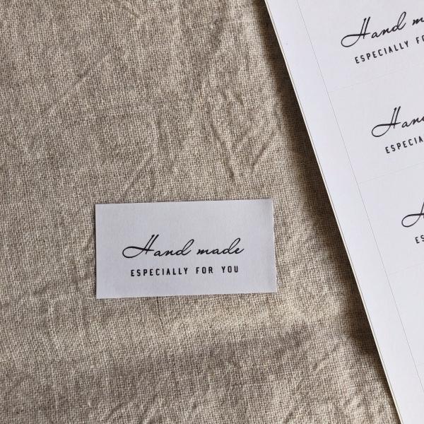 筆記体 Handmadeシール シンプル 44枚 NO.22 : se-label - 通販