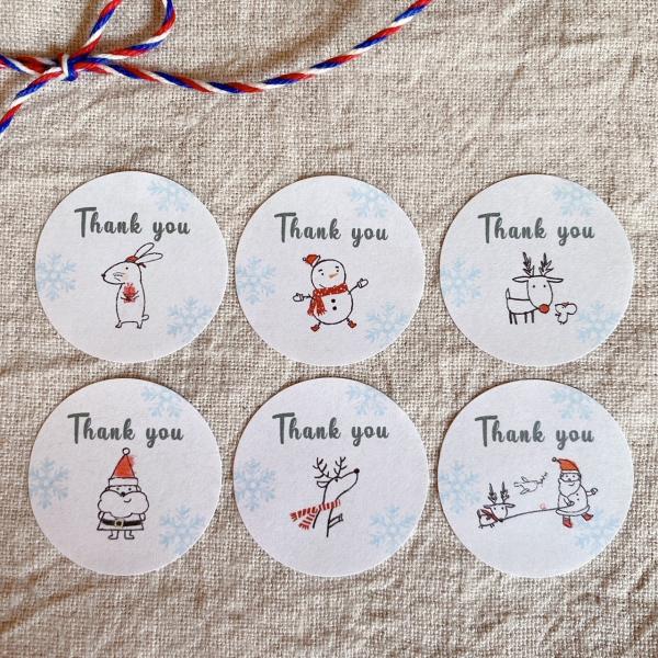 【106】サンキューシール 48枚 クラフト sanaラベル 106】サンキューシール 48枚 クラフト sanaラベル