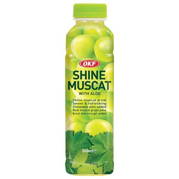 オーケーエフ アロエ入りシャインマスカット PET 500ml x 20本 ケース販売 LJ 韓国 飲料 26405