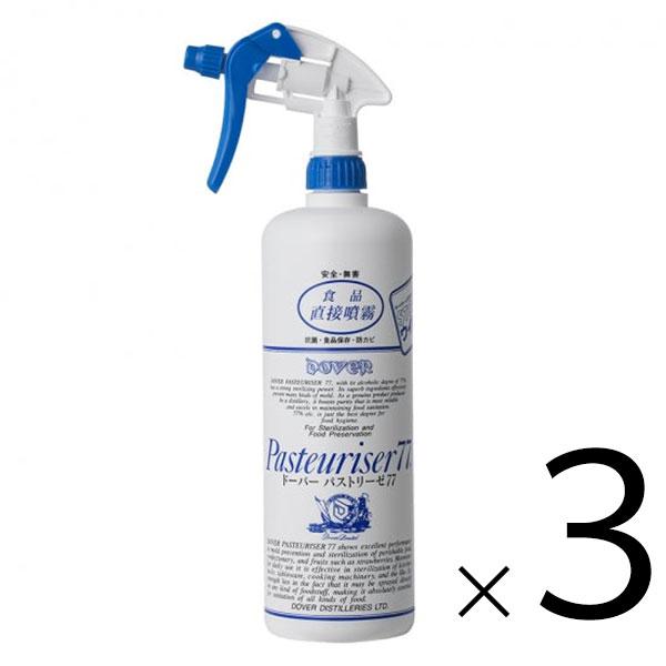 他サイト： ドーバー パストリーゼ77 ヘッド付 1000ml × 3本 セット販売 送料無料 本州のみ アルコール消毒液 防菌 消臭 pasteuriser77の商品画像