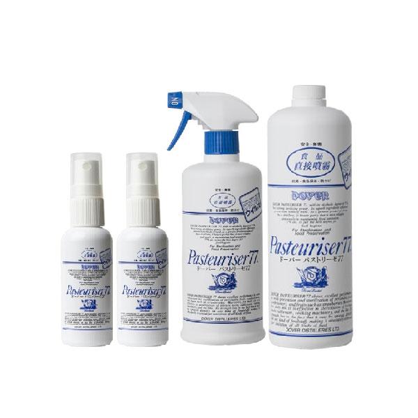 ドーバー パストリーゼ77 空容器 50ml × 2本 + ヘッド付 500ml + 詰替 1L 1000ml セット販売 送料無料 本州のみ アルコール消毒液