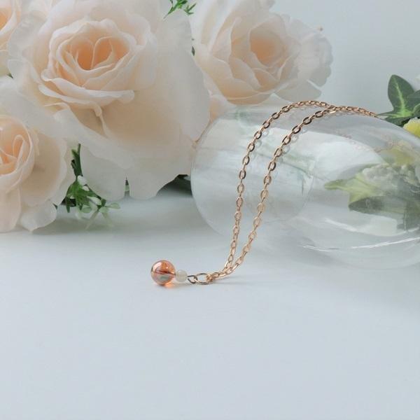 ファイヤーオレンジオーラ ムーンストーン シンプル 可愛い 一粒ネックレス Ne 017 Sancia Elena 通販 Yahoo ショッピング