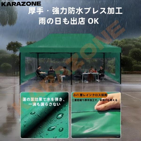 ワンタッチタープテント 大型 3m×4.5m イベント・スポーツ対応 熱中症