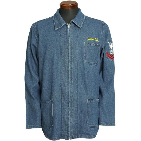 米軍タイプ スーベニア デニムジャケット 刺繍あり JJ151YNEMメンズ ウォッシュ加工 ワークジャケット アメカジ ブルー スーベニアジャケット レプリカ 復刻 春 米軍タイプ スーベニア デニムジャケット 刺繍あり JJ151YNEMメンズ ウォッシュ加工 ワークジャケット アメカジ ブルー スーベニアジャケット レプリカ 復刻 春