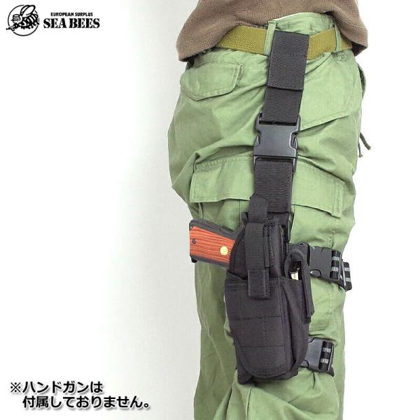 65%OFF！□H-02 ナイロン レッグホルスター ブラック EE493NNH02 多