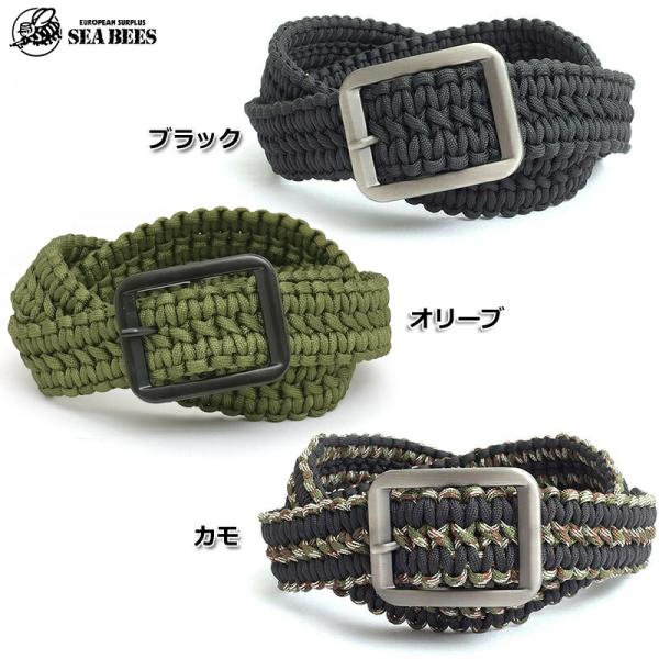 FOTUS フェトウス パラシュートベルトタクティカルモッズコート パラシュートコード ベルト 4cm幅 アクセサリー パラコード ウェビング