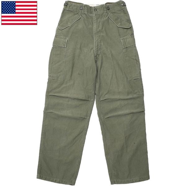 70s ミリタリー　アメリカ軍　USA m51 カーゴパンツ　カーキ　オリーブ seabees_19122912