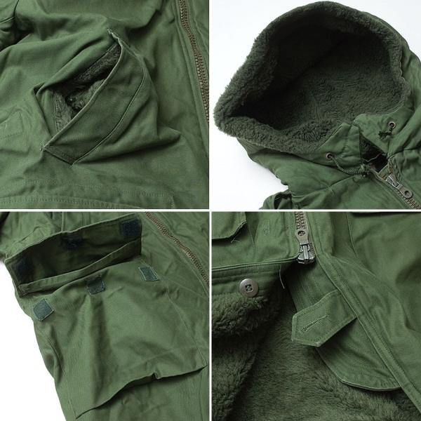 スウェーデン軍 M59コート フロントジッパー オリーブ USED ZJC528UN