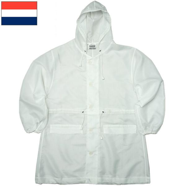 オランダ軍 スノーカモ パーカー ホワイト USED JP085UN実物ミリタリー