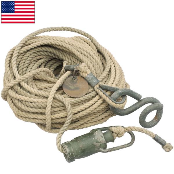 米軍 50's フラッグロープ 60フィート USED EE701NN 60FT 18m