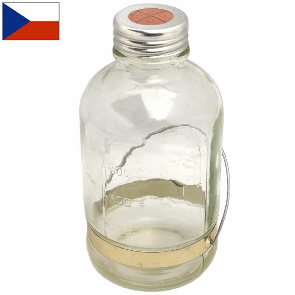 チェコ軍 ガラスボトル 600ml デッドストック EE794NN 容器 ガラス瓶