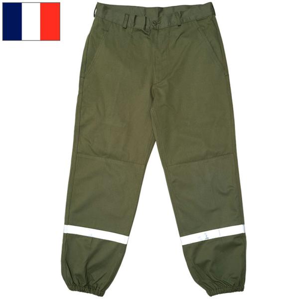 フランス軍 リフレクター メカニックパンツ オリーブ デッドストック