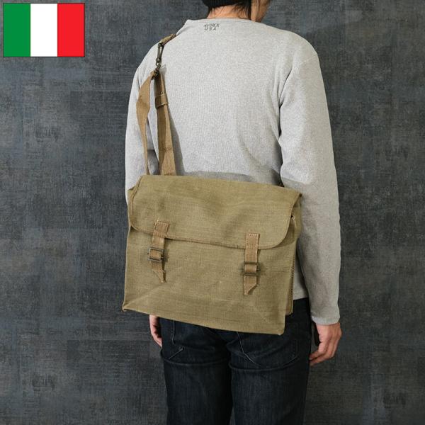 デッドストック イタリア軍 ショルダーバッグ イタリア軍 アムニッション ショルダーバッグ リネンキャンバス