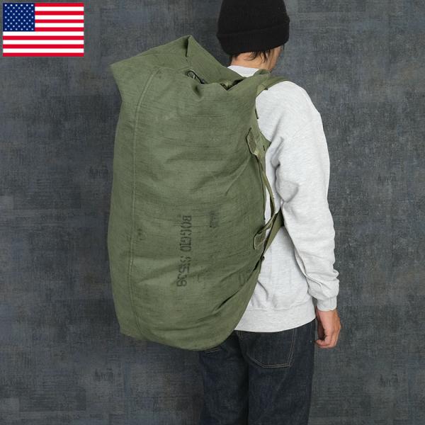 米軍 コーデュラナイロン ダッフルバッグ オリーブ 旧タイプ USED