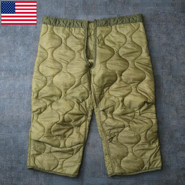 米軍 M-65 キルティング パンツライナー オリーブ USED アメリカ軍 GI