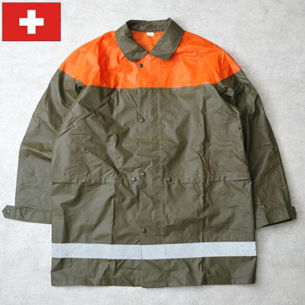 スイス Civil Protection 民間防衛 PVC レインコート デッド