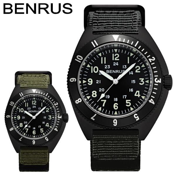 BENRUS ベンラス TYPE-II BLACK COMBAT ウォッチ 腕時計