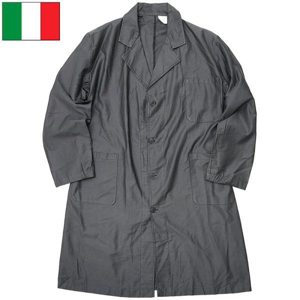 【Sale】ヴィンテージ イタリア軍 ブラック コート 48 イタリア軍 ワークコート チャコール デッドストック JC188NN