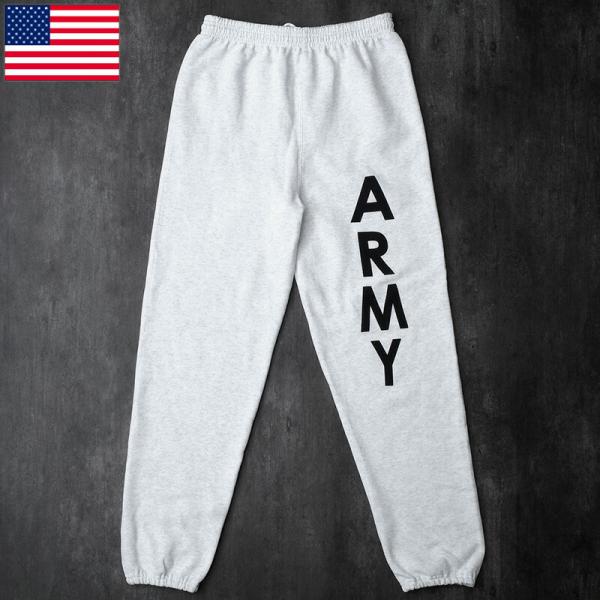 米軍 U.S.ARMY スウェットパンツ 杢ホワイト SOFFE デッドストック