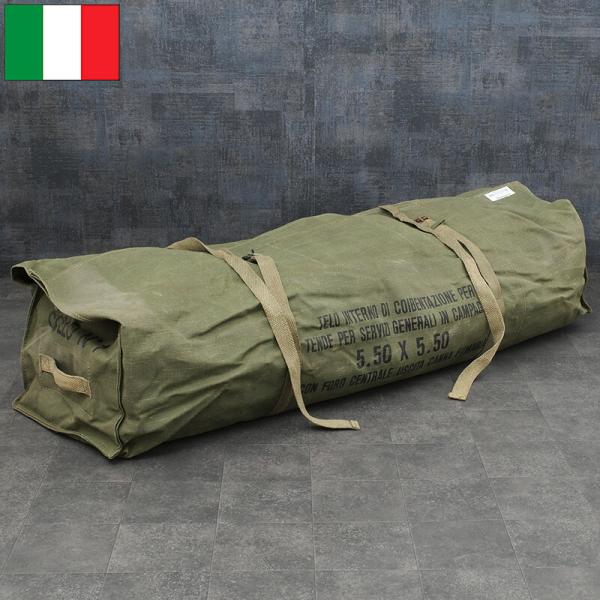 イタリア軍 リネンキャンバス テントケース オリーブ デッドストック