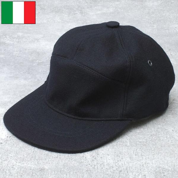 イタリア軍 MM ウールキャップ ネイビー デッドストック HC090NN 海軍